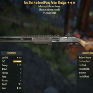 Two Shot,Explosive Hardened Pump Action Shotgun 3 Stars Level 45 PC /upload/201905/1559264967PoN9Yf.jpg