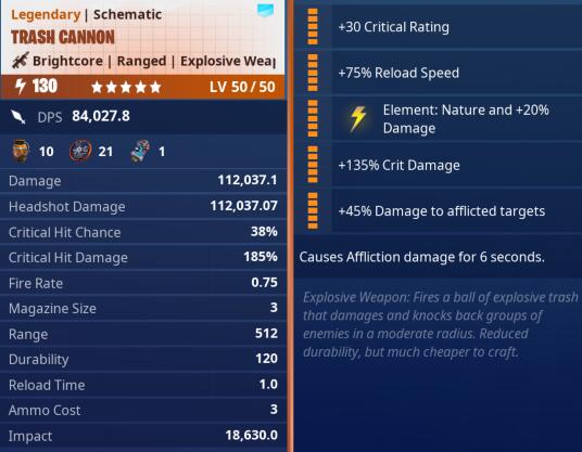 Trash Cannon Nature 5 Stars PL130 Max Perks 02.jpg