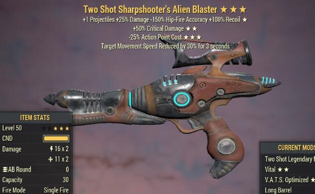 Two Shot 50CD 25AP Cost Alien Blaster 3 Stars Level 50 PC 02.jpg