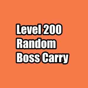 30x Level 200 Random Boss Carry